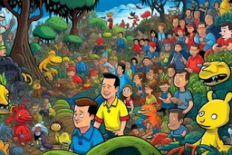 where's Wally but with elon musk si its a where is elon musk game big image jungle