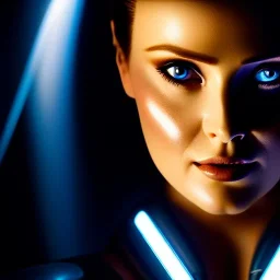 Ultra detailed fullbody Portrait in oil on canvas of beautiful busty female from Tron legacy,tron legacy light cycle,extremely detailed digital painting, extremely detailed face,crystal clear Big eyes, mystical colors ,perfectly centered image, perfect composition, rim light, beautiful lighting,masterpiece,8k, stunning scene, raytracing, anatomically correct, in the style of Ohrai Noriyoshi and robert and howard and Ken Kelley and Simon Bisley and tomzj1