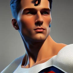 Photorealism boy with superman power