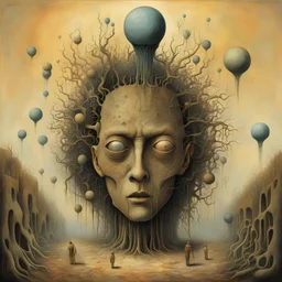 ballistic theory of memory, incomplete objects and missing years, neo surrealism, Zdzislaw Beksinski and Gabriel Pacheco and Bill Plympton, smooth, alcohol-oil painting, expansive, poster art, sharp focus, creepy