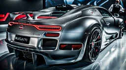 bugatti veyron BRABUS ROCKET, rear view, desktop wallpaper, 4K, Cinematic