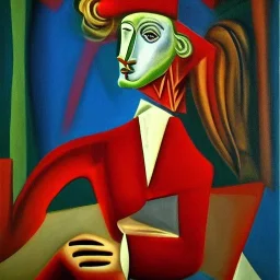 surreal aristocrat in style of picasso