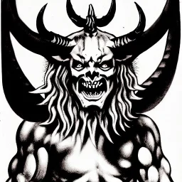 Devil demon satan king code prophecy black and white antichrist