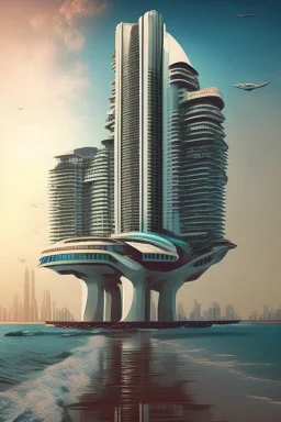 Modern futuristic Mumbai marine drive