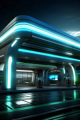 pompe à essence encore plus futuristique