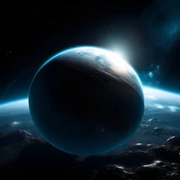 1 planet in space