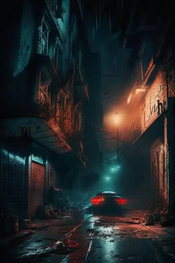 danger place horror street night