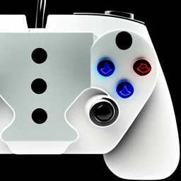 Greek white marble stature, full of details, realistic,modern game controller, high definition, 8k