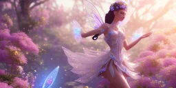 crystal subtle flower in a galactic ambiance beautiful fairy, transparent, delicate colors, in the foreground, full of details, smooth，soft light atmosphere, light effect，vaporwave colorful, concept art, smooth, extremely sharp detail, finely tuned detail, ultra high definition, 8 k, unreal engine 5, ultra sharp focus