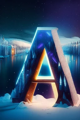 Finland, distinctive features. Northern lights. Finnish architecture. Helsinki. The Finnish letters of the alphabet are scattered in the foreground