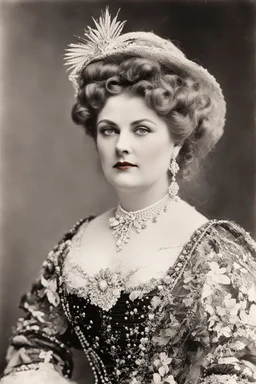 Lillian Russell -one of the most famous actresses and singers of the late 19th-early 20th centuries. Known for her beauty & style and voice & stage presence, she was referred to as "The American Beauty"