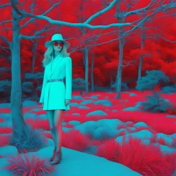(psychedelic 3D anaglyph red-cyan glasses required) Jody Banks, The Fall Guy, Heather Thomas