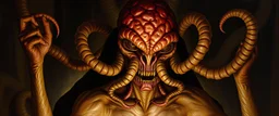en ond, psionisk humanoid skapning fra Dungeons & Dragons-universet, berømt for sitt hode med tentakler som de bruker til å spise hjerner og dominere andre vesener med tankekraft, og de regjerer ofte i underjordiske byer i Underdark. De er en slags alien-lignende rase som ser på seg selv som overlegne og bruker andre som slaver. , painted by Rembrandt