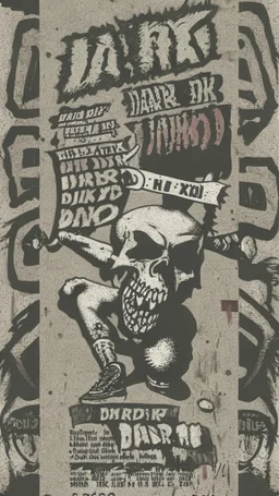 old school hardcore punk flyer