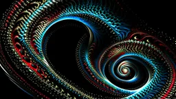 Fractal art. Spiral