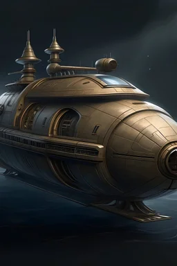 Spaceship inspired by Charon the ferryman and his boat from greek mythology