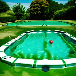 Maximum break on the green pool!