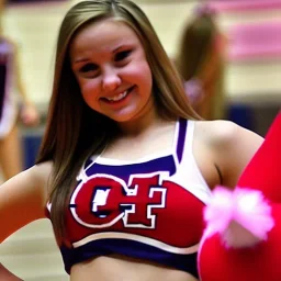 flirty female college cheerleader ogling me