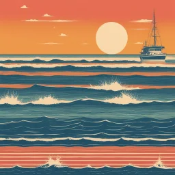 [vintage style noisy scratches glitches] 1970s Nautical Cult and Sixties Era Hippies