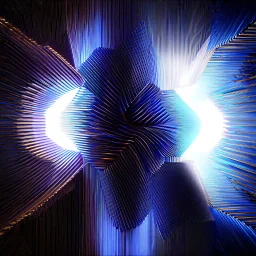3d structures recursive made of a metallic random color ribon thick circlular of and geometry objects ,pretty gallaxy background