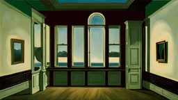 René Magritte surreal art, deep rich colors, magic lighting