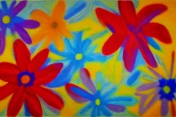 Abstract flowers wi5 stars