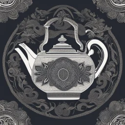 Aesthetic, Mesmeric, Gaslighted, Intuitive, Persuausive, Intriguing, Captivating Arts; Craftsmen; DIY influencer; Creative Entrepreneurship branding logos / initials / emblem art **Featured Design:** **Artisanal Teapot:** - A teapot crafted with traditional Assamese motifs, showcasing the fusion of art and tea. **Appearance:** Feel free to mix and match elements from different ideas to create a unique and compelling logo design for "ChayArt."