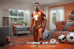 orange, soccer, Iron Man, home alone