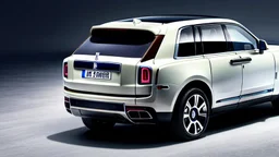 Rolls royce cullinan Wearing pants, Rear View, 4K, Ultra Detailed
