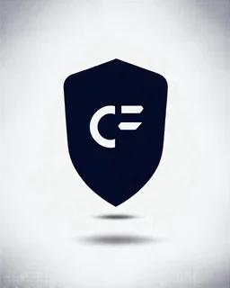 Cyber Finance (CF) shield logo Simple, easy and beautiful logo