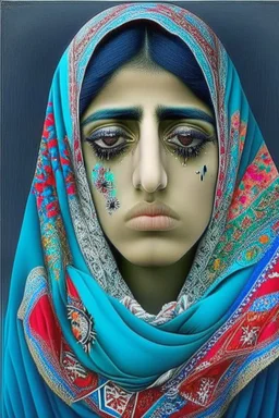 sad Iranian hot extremely beautiful woman