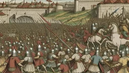 A war scene in the year 1490 in Andalusia