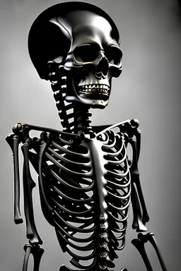 Dark Black chrome skeleton