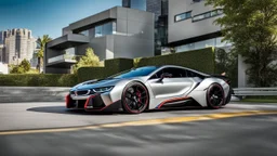BMW I8 MANSORY Fused with Lamborghini Veneno, Super Detailed, desktop wallpaper, 4K