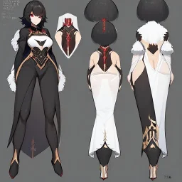 Clear focus,High resolution, black short fluffy hair, long fluffy bangs, and red eyes, Depressed girl, wearing a revealing outfit, tight, concept art