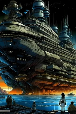 incredibly powerful sci-fiction Anime "Battleship" in space, created by Katsuhiro Otomo + Rumiko Takahashi, Movie poster style, box office hit, a masterpiece of storytelling, main character center focus,highly detailed 8k, intricate, detailed, vivid vibrant rich colors, by Jean Giraud Moebius and Frank Frazetta portrait cyberpunk dynamic lighting award winning, Jacek Yerka Ken Sugimori, outer space, noah bradley, cyril roland, ross tran, intricate artwork masterpiece, ominous,matte painting mov