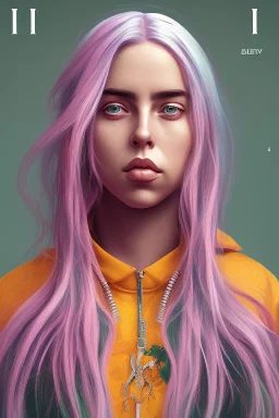 Billie Eilish, body, photorealistic, 8k