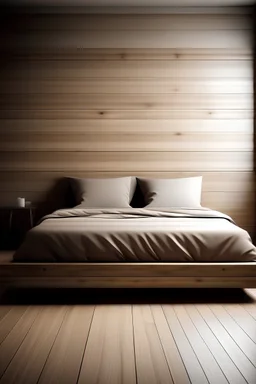head of bed. light wood. horizontally placed boards. no relief, everything smooth.
