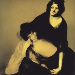 portrait of a helpless woman by goya