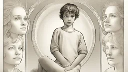 "The thumbnail image represents the story of Luke Ruehlman, the child who recalls a past life as a woman. The image shows Luke's face with a youthful smile and puzzled expression. In the background, there are visual effects related to reincarnation and past life, reflecting the mystery and intrigue surrounding this unique story."