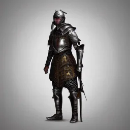 fantasy medieval character full body intricate armor ultra sharp illustration digital cgi