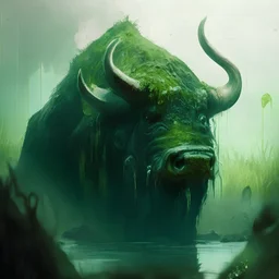 swamp smal buffalo green 4k