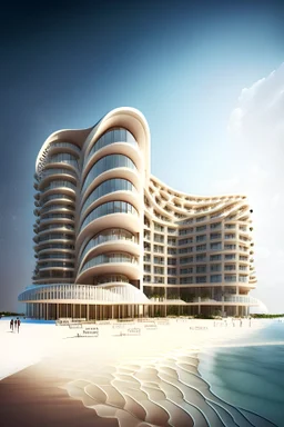 Five -star hotel design in an oyster coastal area