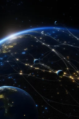 the galaxy connect earth and other planets with neurones