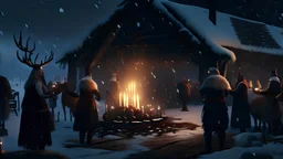 nordic celebration of yule cinematic,