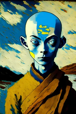 Aang as painted by Van gogh