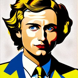 Portrait of a man by Roy Lichtenstein