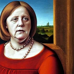 renaissance painting of angela merkel