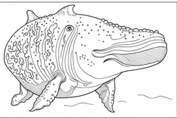 big whale coloring page