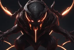 grendel in 8k solo leveling shadow artstyle, spider them, neon effect, magic circle, full body, apocalypse, cover eyes, intricate details, highly detailed, high details, detailed portrait, masterpiece,ultra detailed, ultra quality